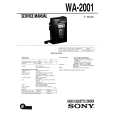 SONY WA2001 Service Manual cover photo