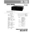 SONY XR7081 Service Manual cover photo