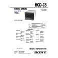 SONY HCDC5 Service Manual cover photo
