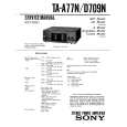 SONY TAD709N Service Manual cover photo