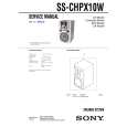 SONY SSCHPX10W Service Manual cover photo