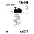 SONY TGV-7 Service Manual cover photo