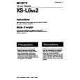SONY XS-L6MK2 Owner's Manual cover photo