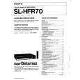 SONY SLHFR70 Owner's Manual cover photo