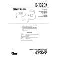 SONY D-132CK Service Manual cover photo