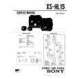 SONY XSHL15 Service Manual cover photo