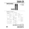 SONY SAVA29 Service Manual cover photo