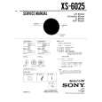 SONY XS6025 Service Manual cover photo
