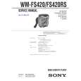 SONY WMFS420 Service Manual cover photo