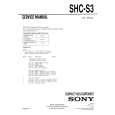 SONY SHC-S3 Service Manual cover photo