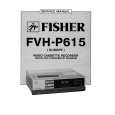 FISHER FVHP615 Service Manual cover photo