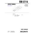 SONY RMX114 Service Manual cover photo