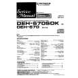 PIONEER DEH670/SDK Service Manual cover photo