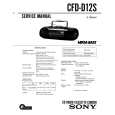 SONY CFD-D12S Service Manual cover photo