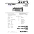 SONY CDXMP70 Service Manual cover photo