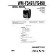 SONY WMFS497 Service Manual cover photo