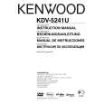 KENWOOD KDV-5241U Owner's Manual cover photo