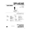 SONY SPPA40 Service Manual cover photo