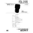 SONY FDL-3105 Owner's Manual cover photo