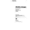 SONY MDX62 Owner's Manual cover photo