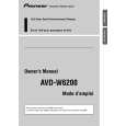 PIONEER AVD-W6200/UC Owner's Manual cover photo