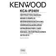 KENWOOD KCA-IP240V Owner's Manual cover photo