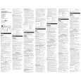 SONY MSH128S2 Owner's Manual cover photo