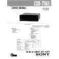 SONY CDX7561 Service Manual cover photo