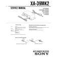 SONY XA39MK2 Service Manual cover photo