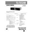 SONY TCFX520R Service Manual cover photo