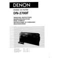 DENON DN2700F Owner's Manual cover photo