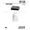 SONY ICF-C25 Service Manual cover photo