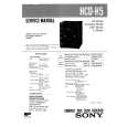 SONY HCDH5 CD Service Manual cover photo