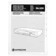 HITACHI DA500 Owner's Manual cover photo