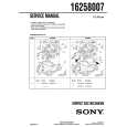 SONY 16258007 Service Manual cover photo
