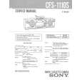 SONY CFS1110S Service Manual cover photo