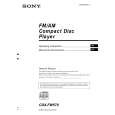 SONY CDXFW570 Owner's Manual cover photo