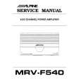 ALPINE MRV-F540 Service Manual cover photo