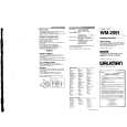 SONY WM-2091 Owner's Manual cover photo