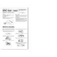 KENWOOD SRC442 Owner's Manual cover photo