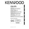 KENWOOD CS-X70 Owner's Manual cover photo