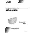 JVC GR-AX830U(C) Owner's Manual cover photo