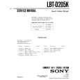 SONY LBTD205K Service Manual cover photo