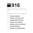 NAD 916 Owner's Manual cover photo