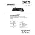 SONY XM-220 Service Manual cover photo