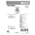 SONY RMD170 Service Manual cover photo