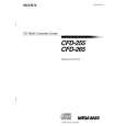 SONY CFD-255 Owner's Manual cover photo