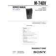 SONY M740V Service Manual cover photo