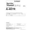PIONEER A-407R/MV Service Manual cover photo