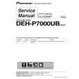 PIONEER DEH-P7000UB/X1PEW5 Service Manual cover photo
